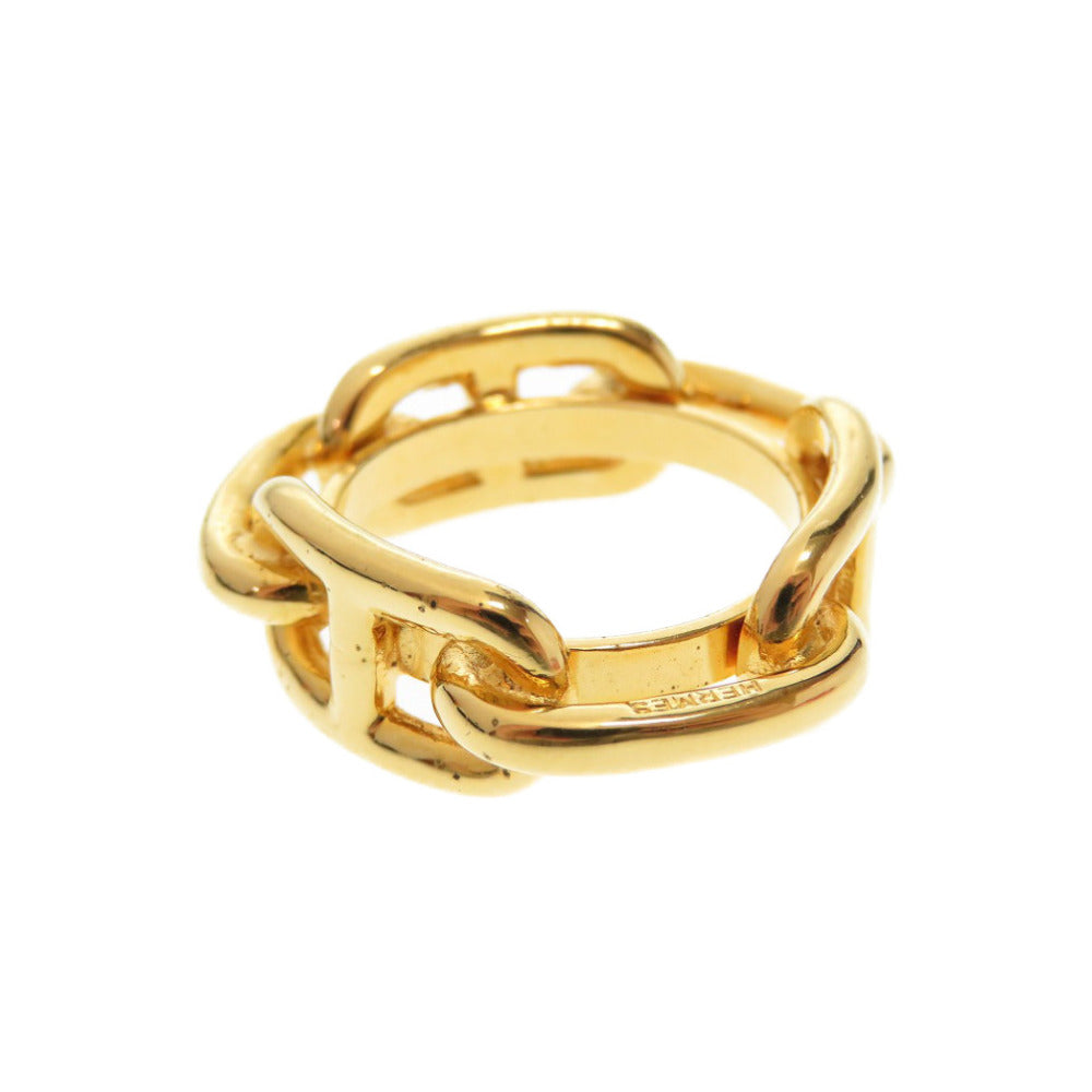 HERMES Scarf ring metal gold Chene Dunkle Women(Unisex)