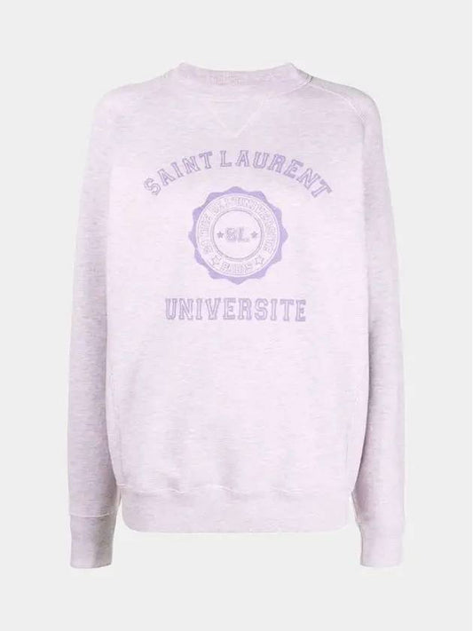 Luxury Saint Laurent Trending 2025 University Logo Sweatshirt Lilac