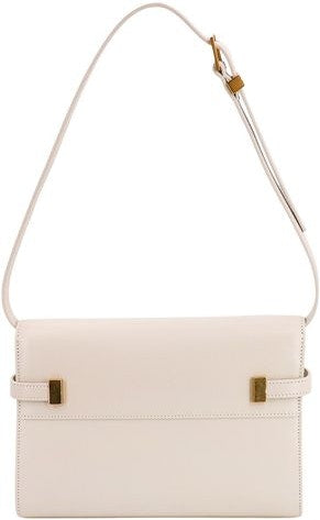 Luxury Saint Laurent Trending 2025 Women's Small Cream Manhattan Bag in Yellow | 6756260SX0W