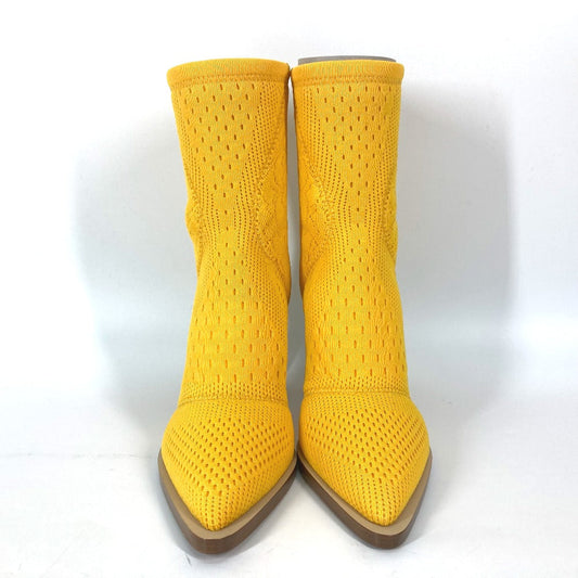 FENDI boots knit yellow Shoes shoes knitted boots Women 35