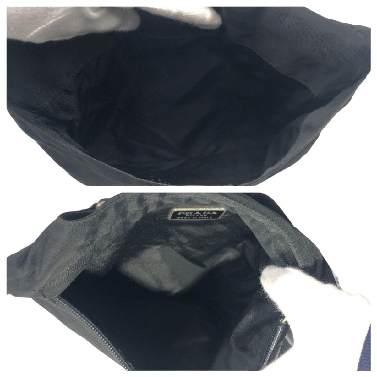 PRADA Shoulder Bag Nylon Black black Shoulder Bag Sacoche Unisex Test Triangular logo mens