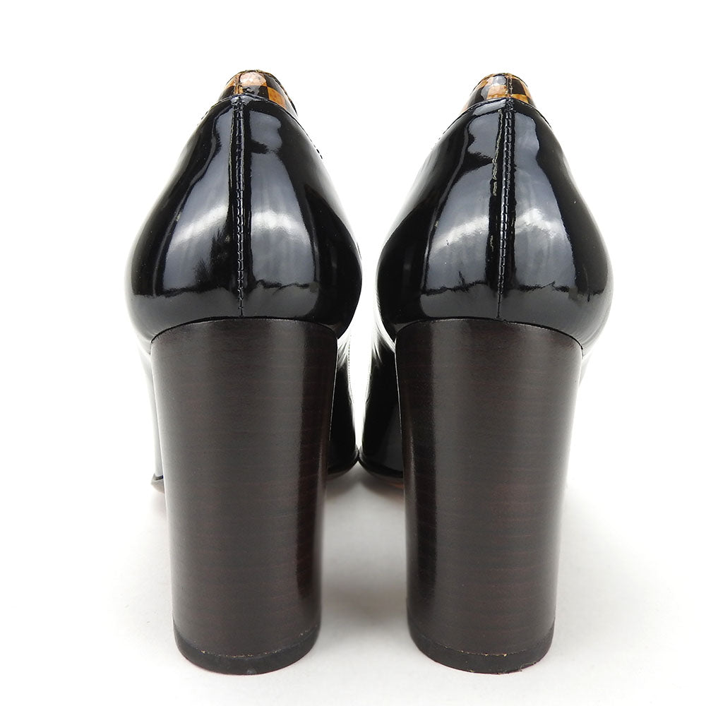 LOUIS VUITTON pumps enamel Brown Women 34 1/2