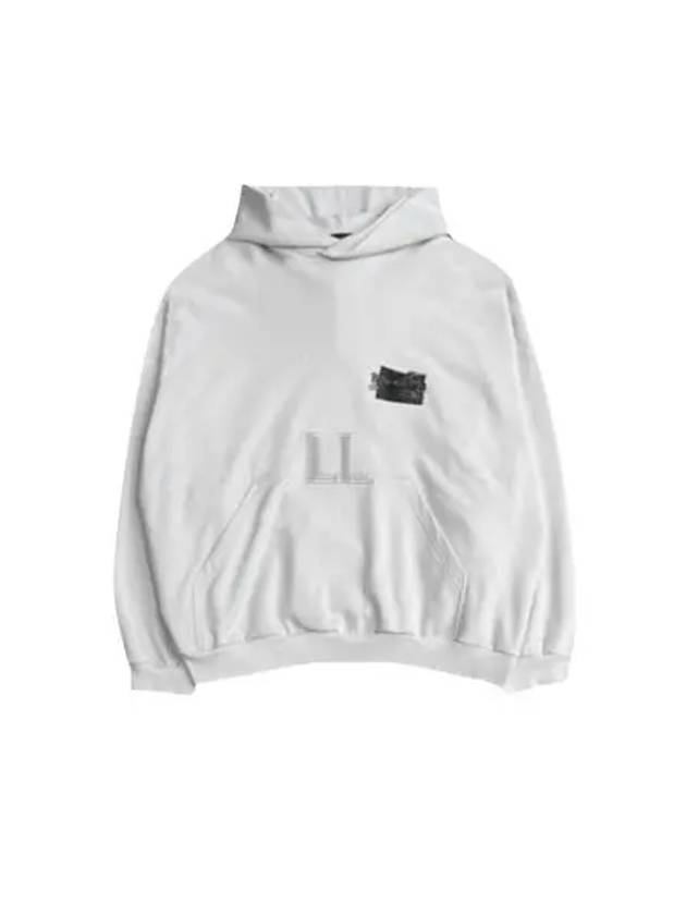 Luxury Balenciaga Trending 2025 Logo Tape Hoodie White