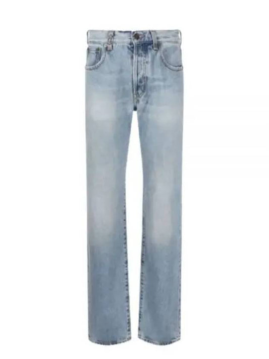 Luxury Saint Laurent Trending 2025 Women's Cassandre Jeans Hawaiian Blue