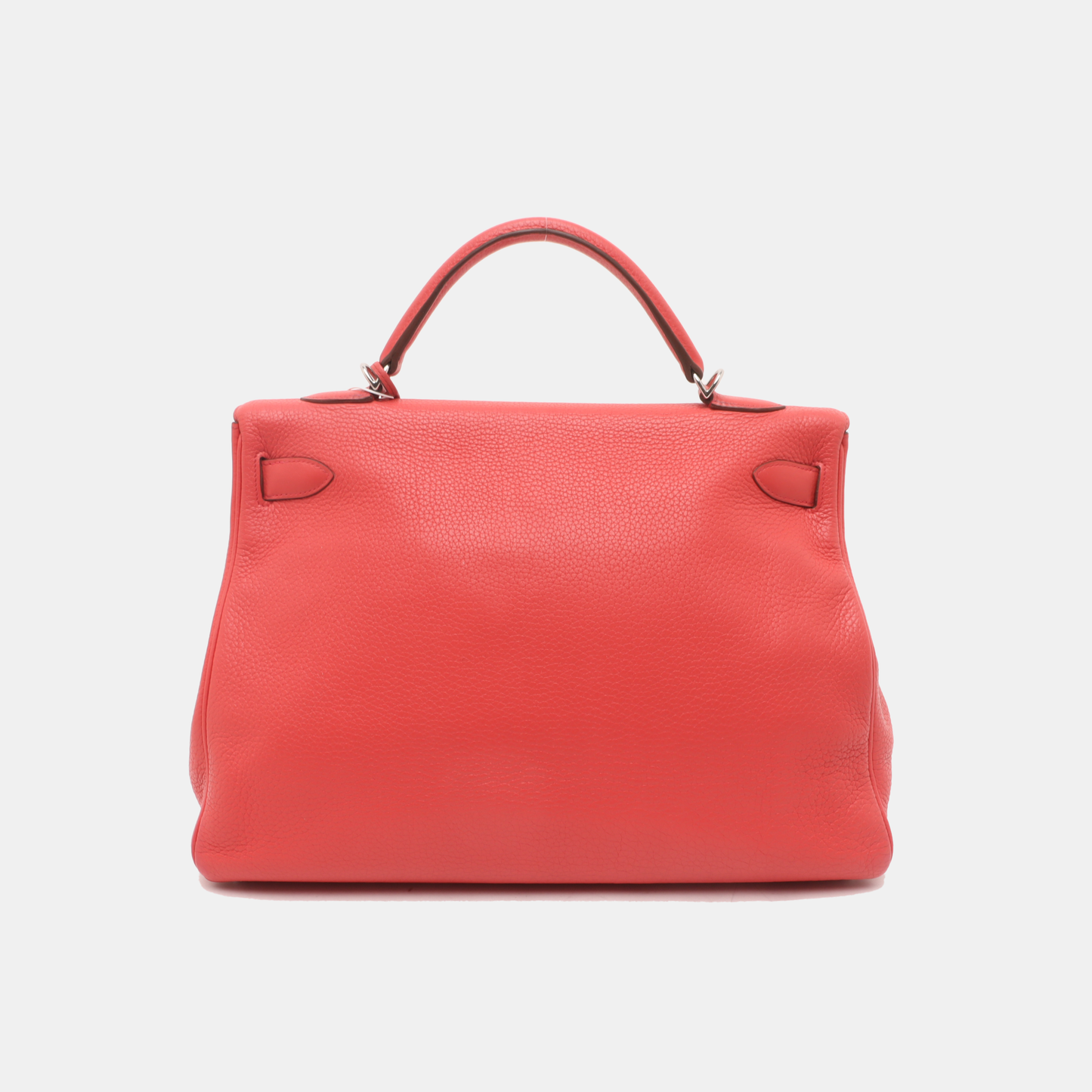 Hermes Kelly 40 Rose Jaipur Clemence Retourne Silver Hardware 2010