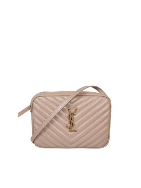 Luxury Saint Laurent Trending 2025 Lou Logo Quilting Cross Bag Beige