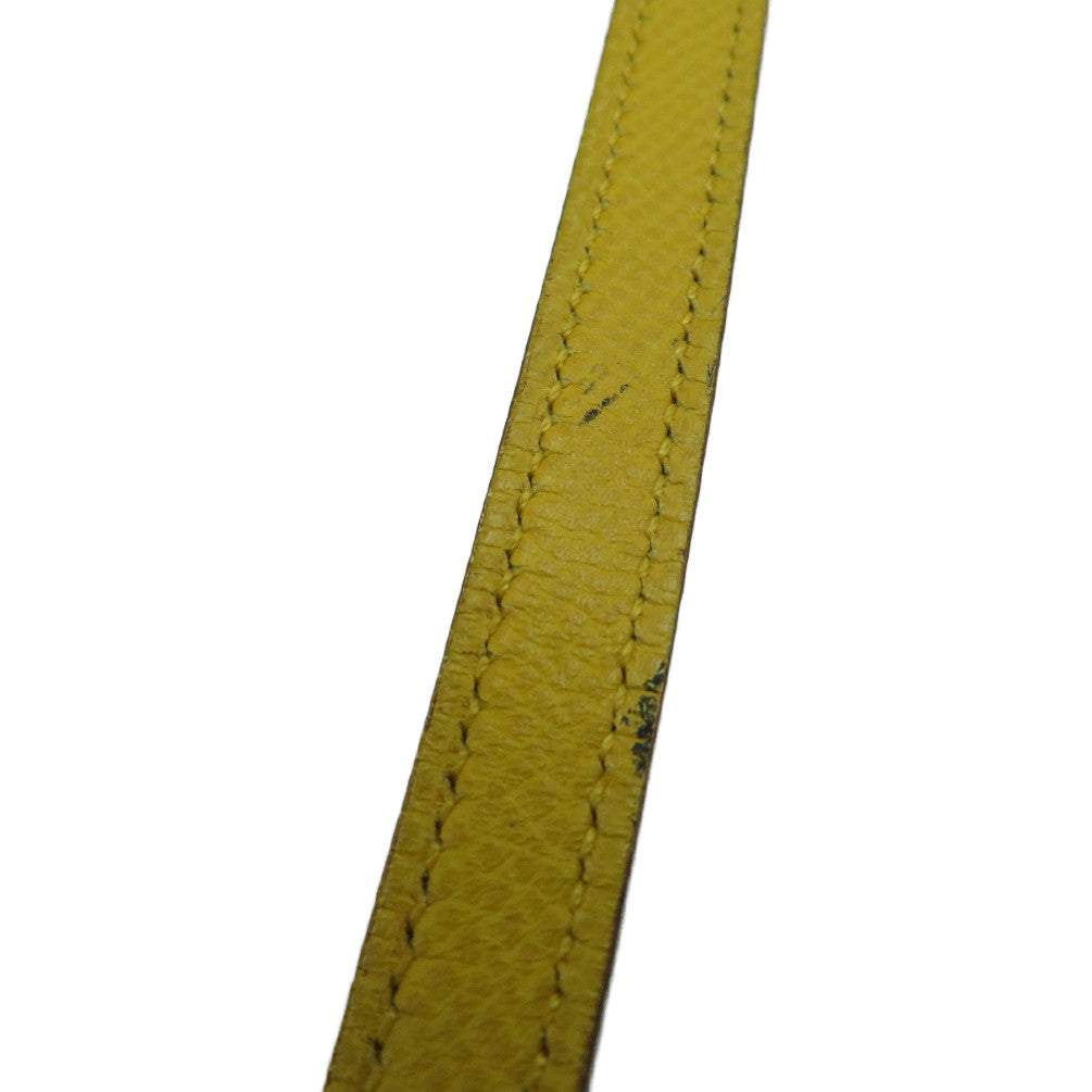 HERMES Necklace Courchevel yellow Women