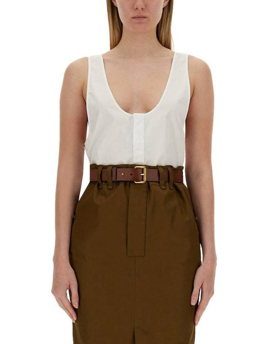 Luxury Saint Laurent Trending 2025 Semi See-through Henry Tank Top 790074Y227W