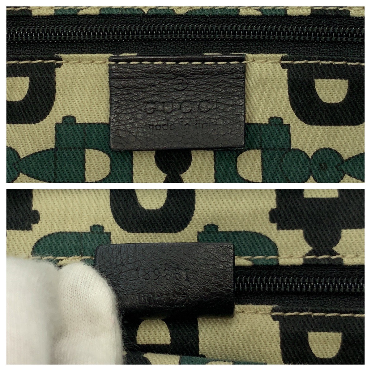 GUCCI Tote Bag 189831 leather black Abbey