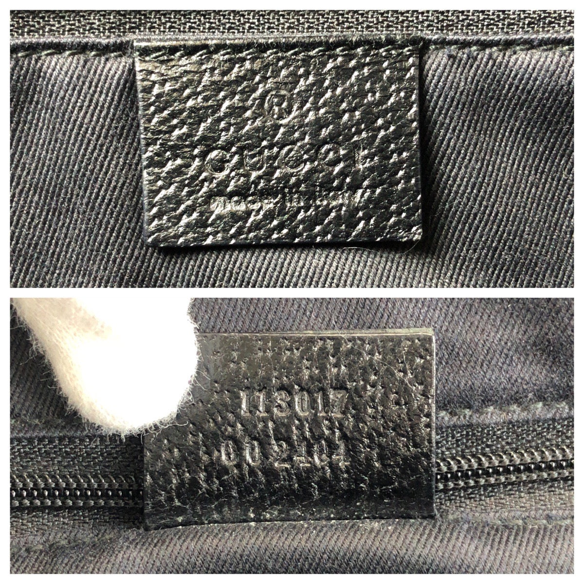 GUCCI Tote Bag 113017 GG canvas Black black