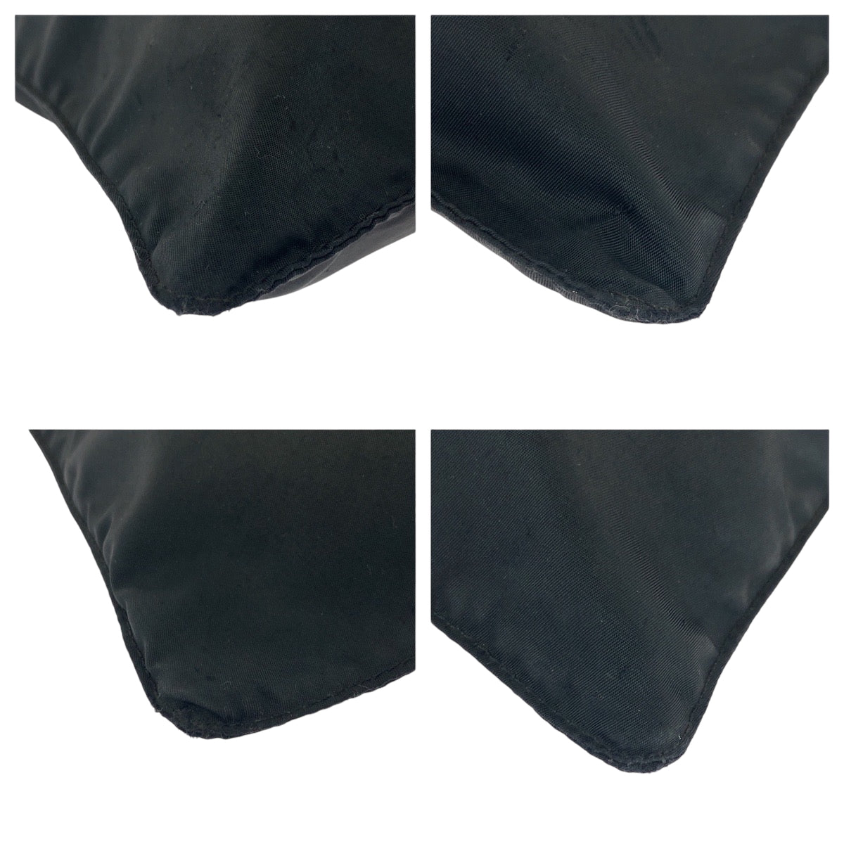 PRADA Shoulder Bag Nylon Black SilverMetal Shoulder Bag Sacoche Test Triangle With logo Women