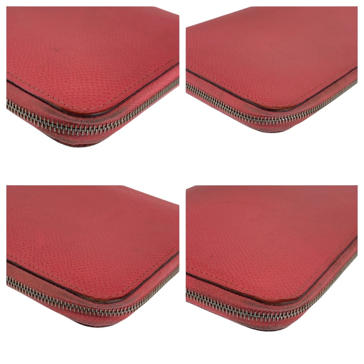 HERMES Long Wallet Purse Epsom Rose Azalee Pink SilverMetal Long Wallet Purse Azap long silk in Women
