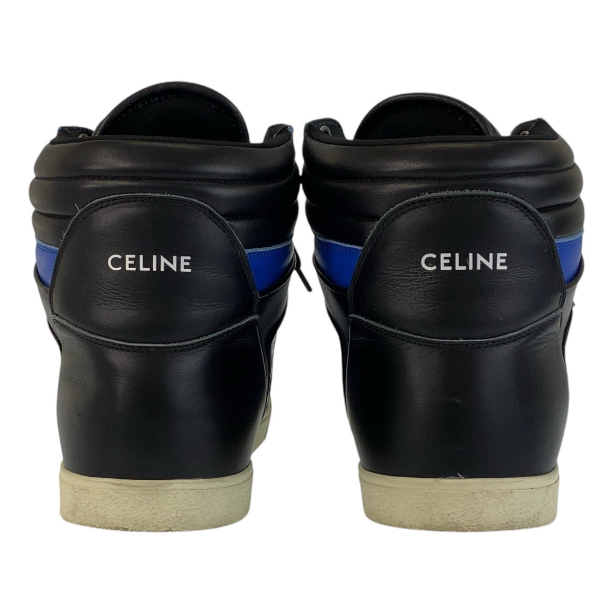 CELINE sneakers leather Blue Black Black sneakers mens 43