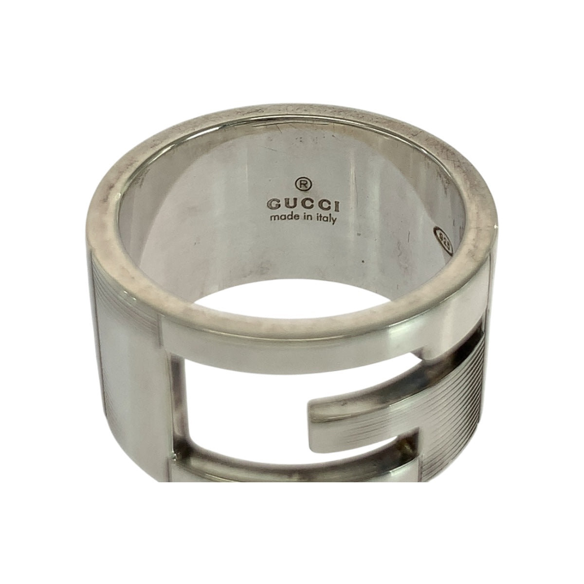 GUCCI Ring Silver925 Silver Branded G 17