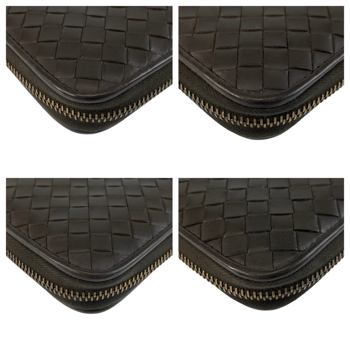 BOTTEGAVENETA Long Wallet Purse P00537165Q leather Brown INTRECCIATO