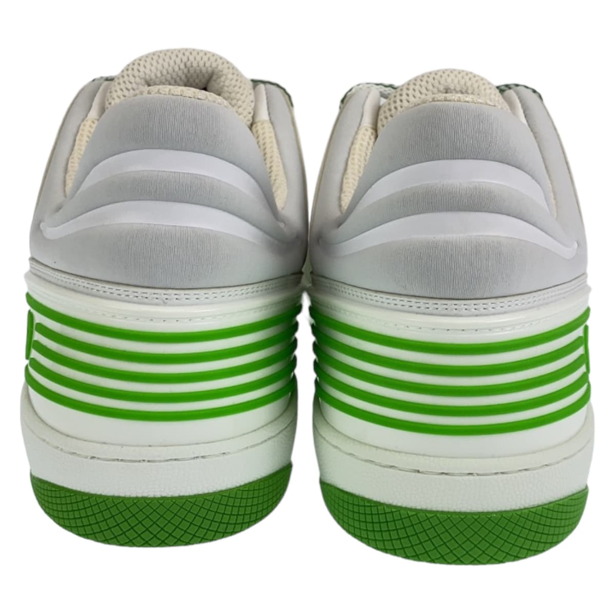 GUCCI sneakers GG canvas White green basket 11.5