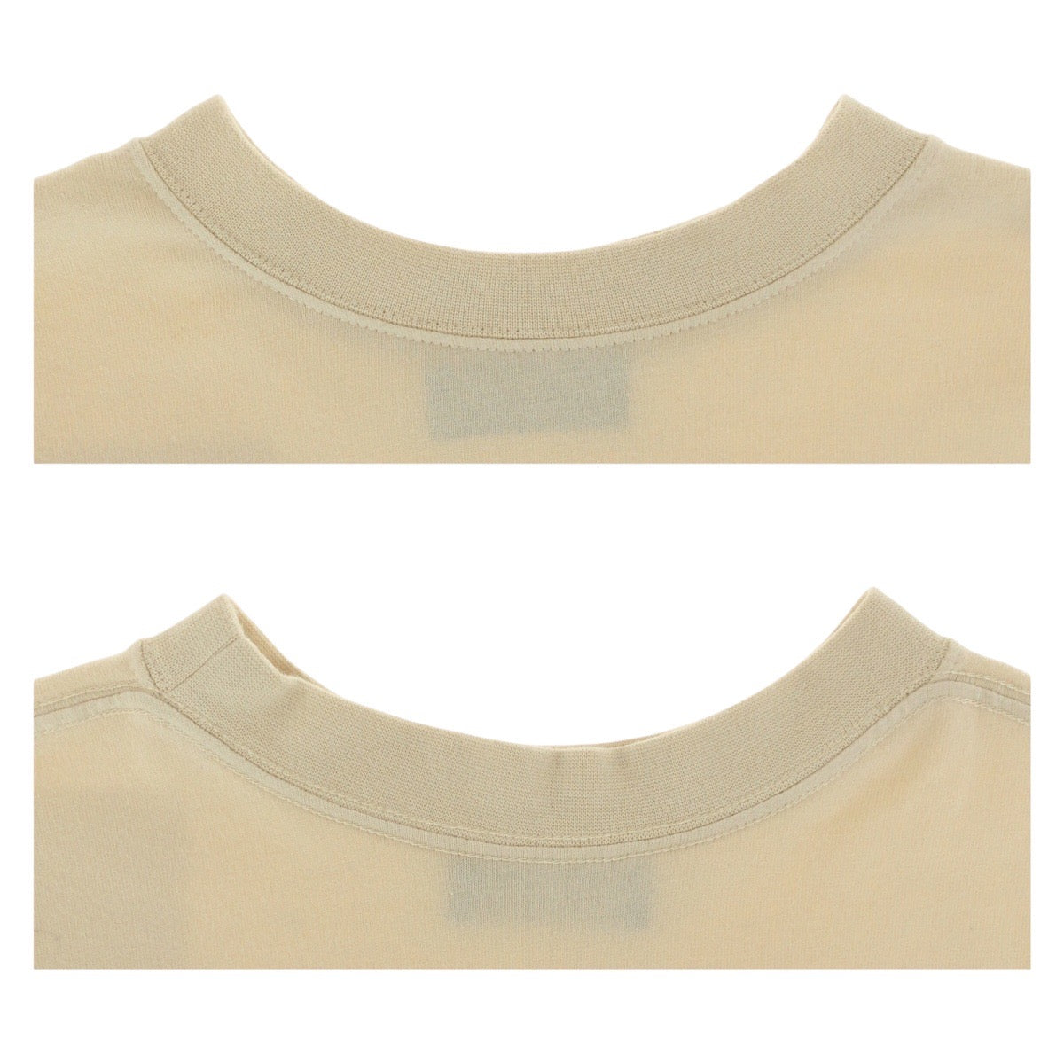 BALENCIAGA Long-sleeved T-shirt cotton Beige blue 2