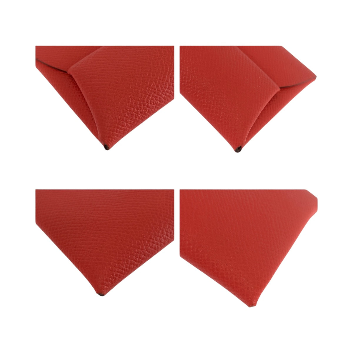 HERMES Coin case Chevre Misol Red Bastia