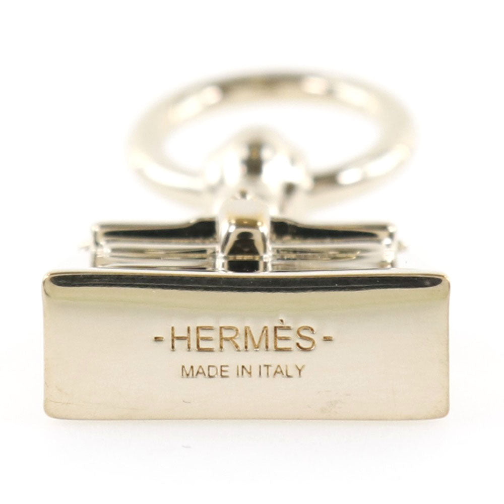 HERMES Scarf ring Plated Gold gold Mini Kelly Twillyring Women