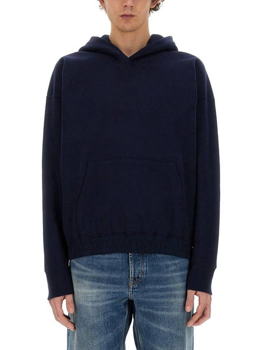 Luxury Saint Laurent Trending 2025 24 ss BIOLOGIC Cotton Sweatshirt WITH Embroid Logo 773358Y36SW4140 B0651012468