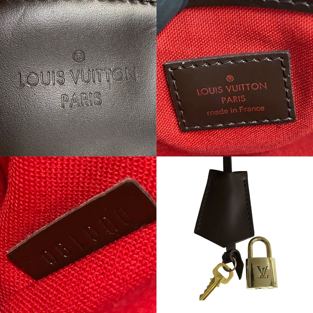 LOUIS VUITTON Handbag N41117 PVC, Leather Brown Damier Verona PM Women