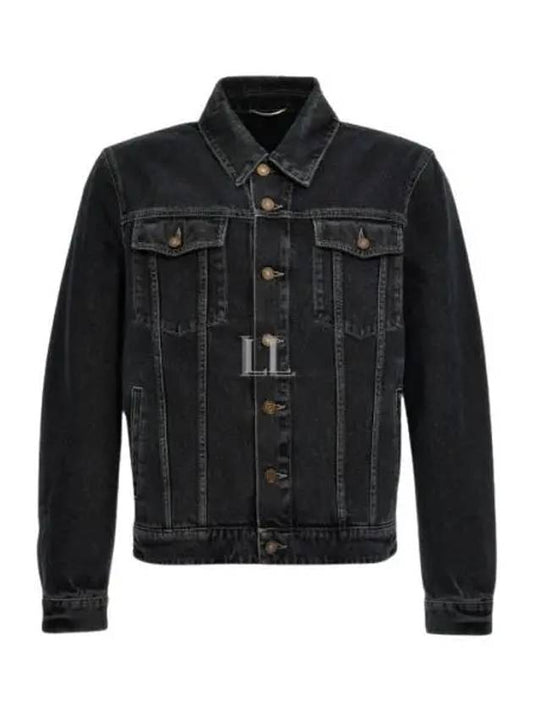 Luxury Saint Laurent Trending 2025 Pocket Denim Jacket Black