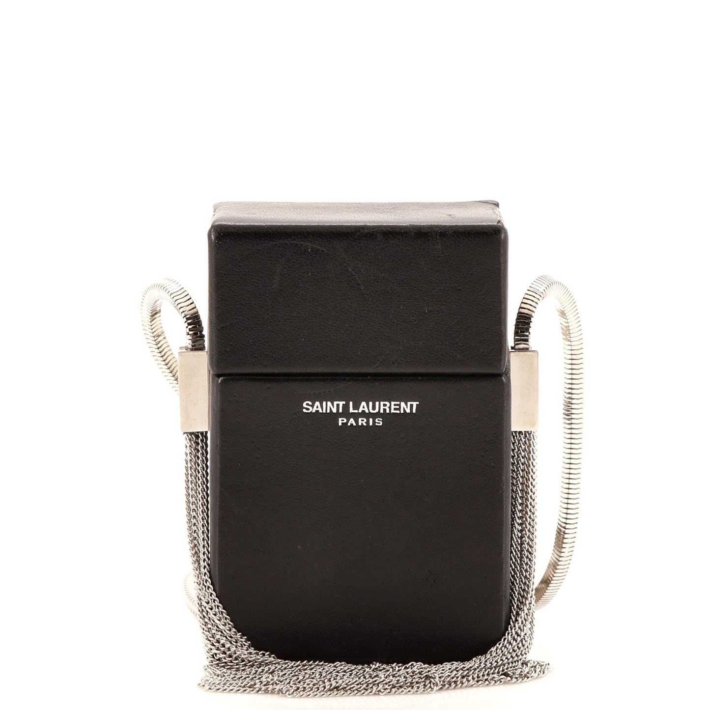 Luxury Saint Laurent Trending 2025 Smoking Box Minaudiere Leather