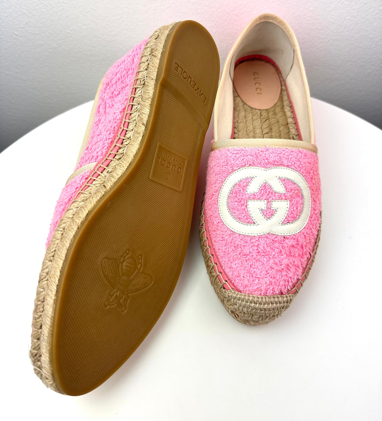 Gucci Interlocking G Terry Espadrilles
