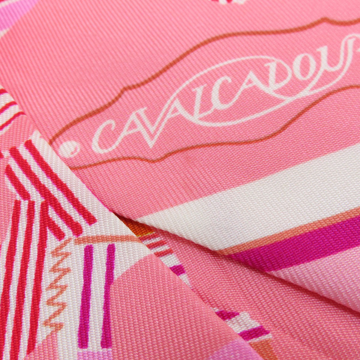 HERMES scarf silk pink Twilly Women