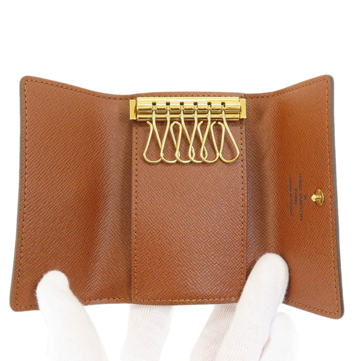 LOUIS VUITTON Key case Key holder M62630 Monogram canvas Brown Multicles6 Monogram Women