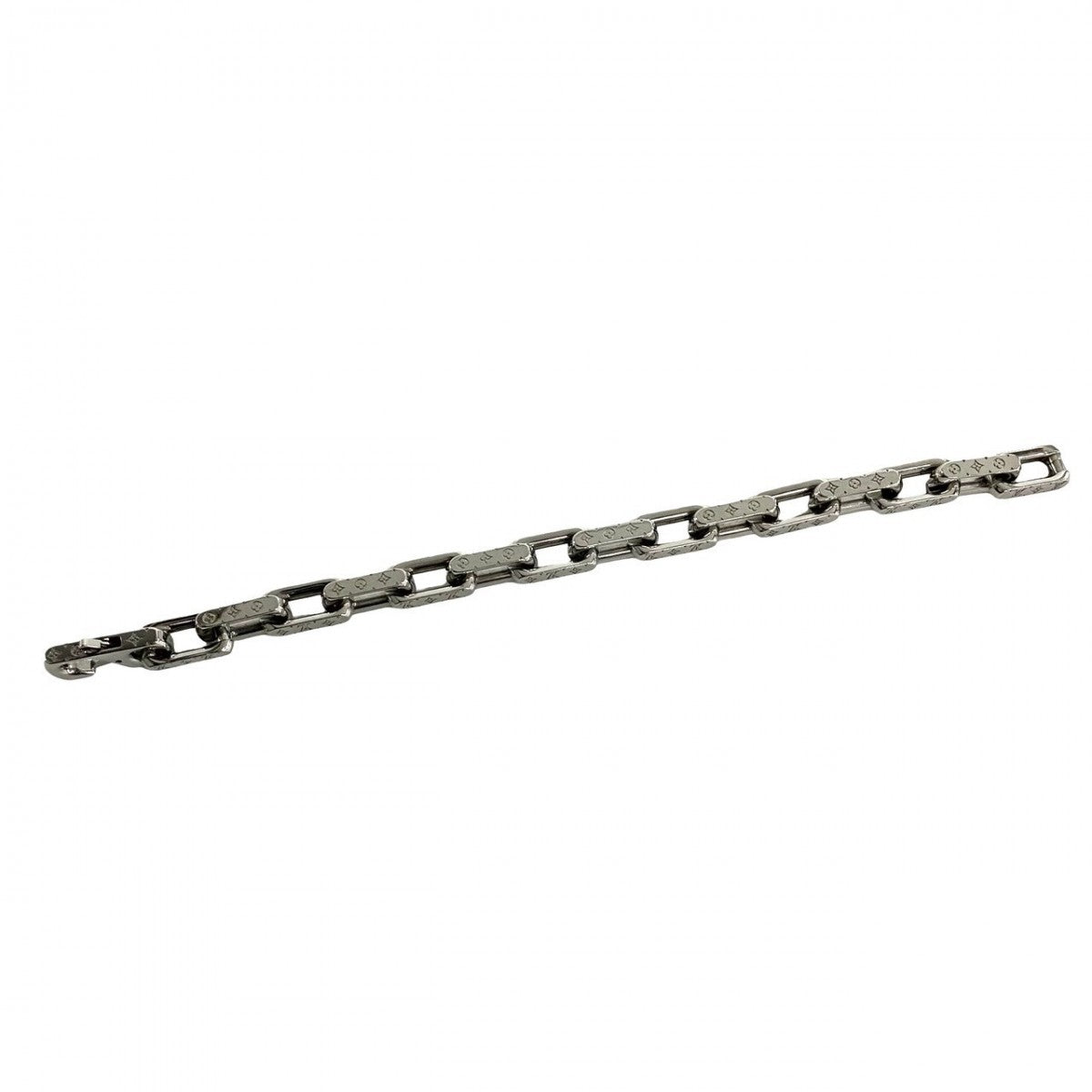 LOUIS VUITTON bracelet metal Silver Monogram Collier Chain Bracelet Women