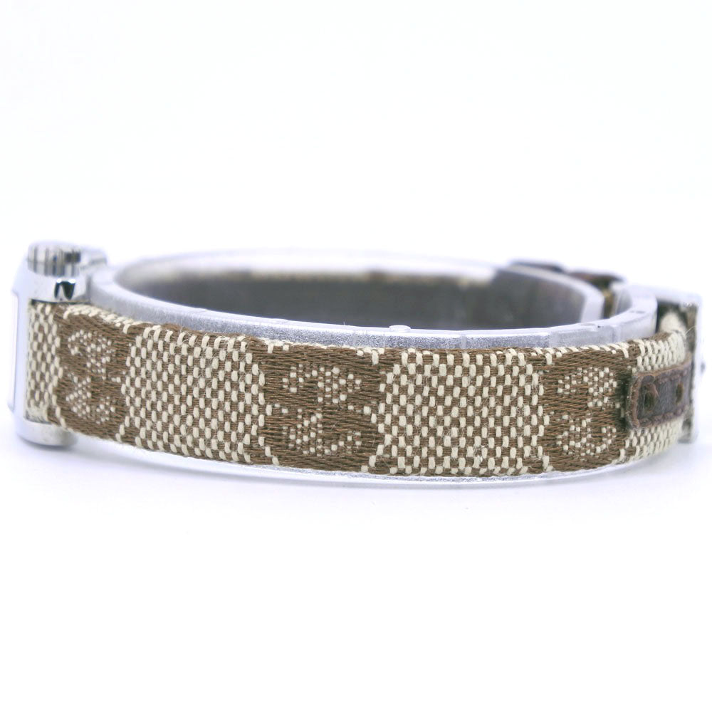 GUCCI Watches Quartz 8600L Stainless Steel, GG Canvas white White dial Women
