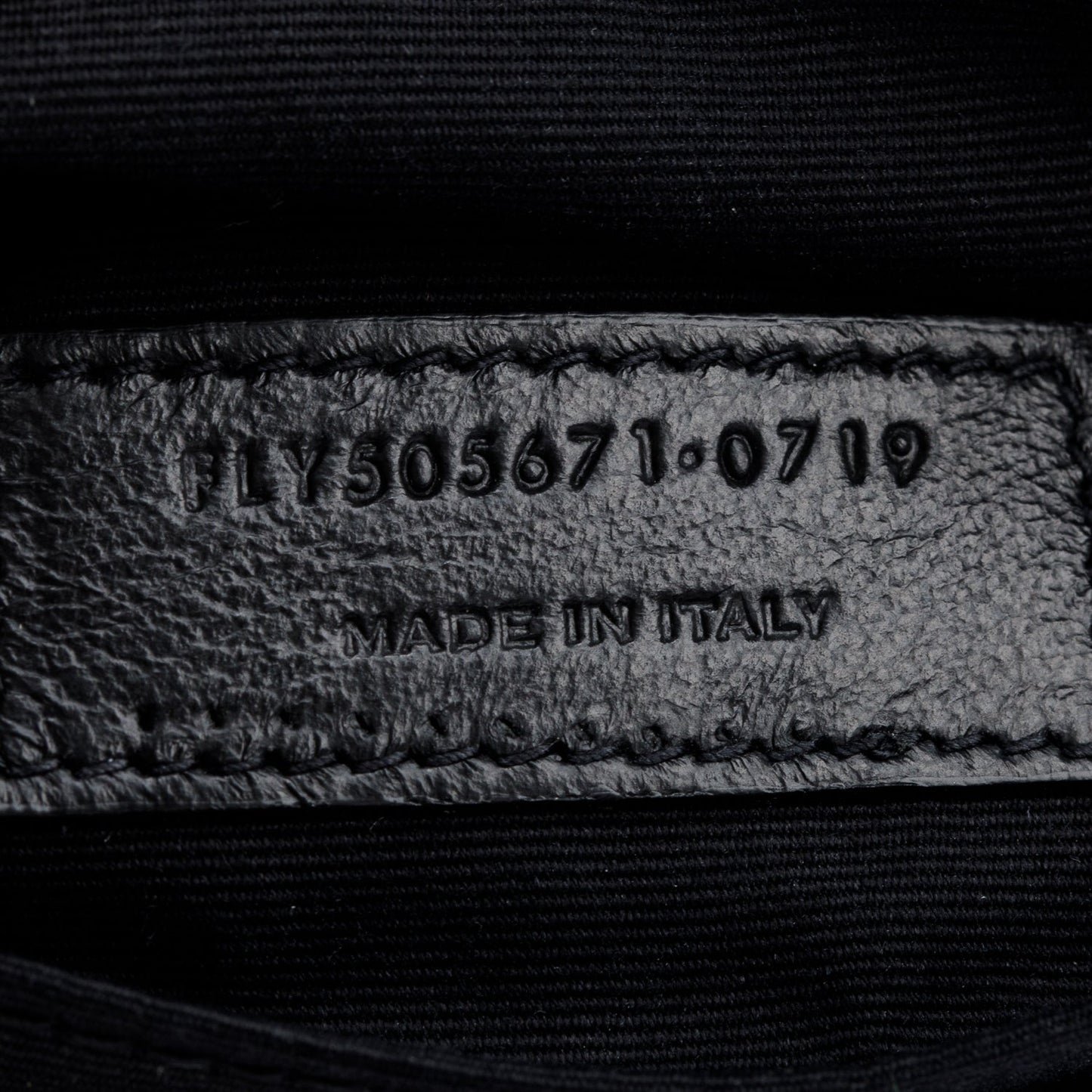 Saint Laurent Black Croc-Embossed Leather Marsupio Belt Bag