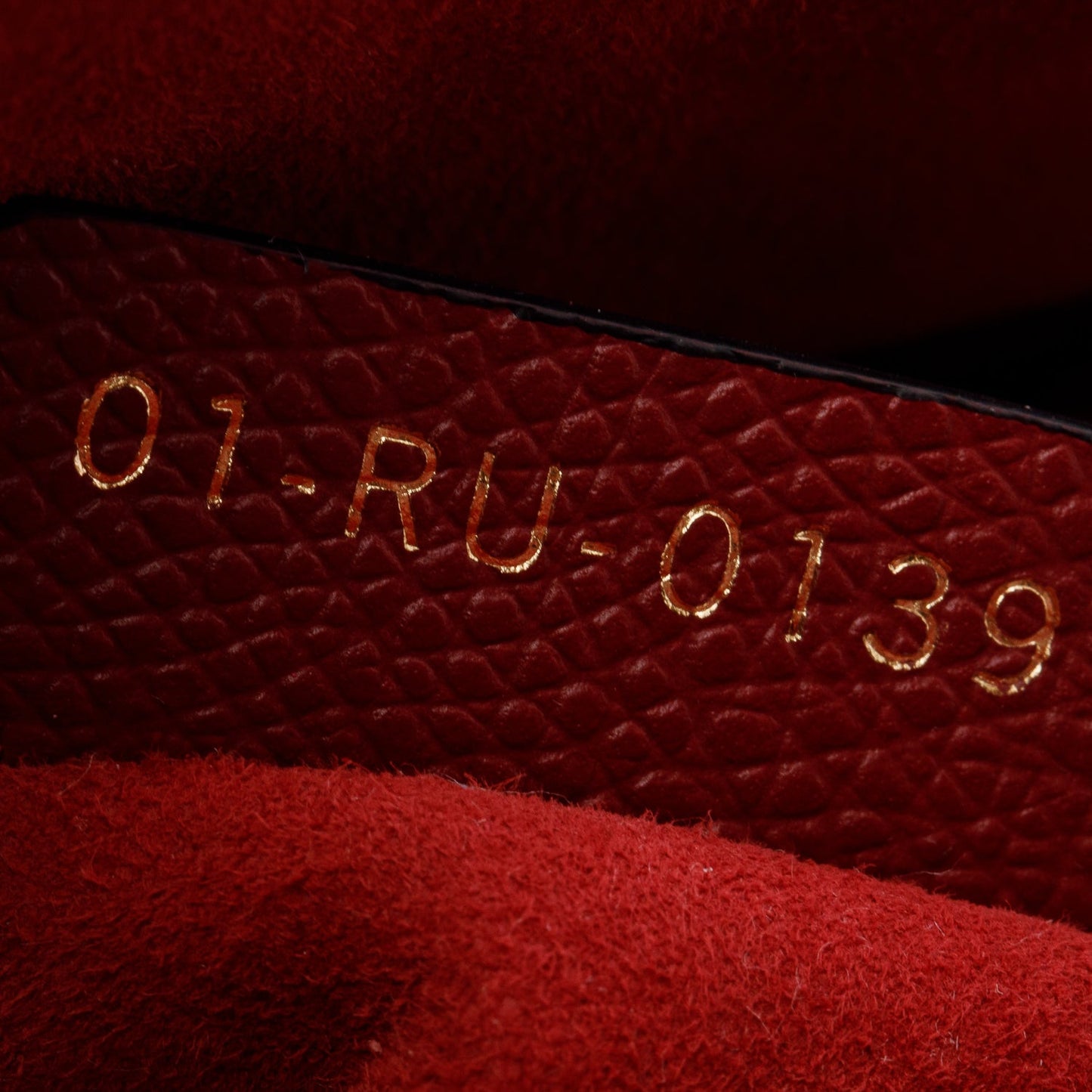 Christian Dior Red Grained Calfskin Leather Mini Saddle Bag