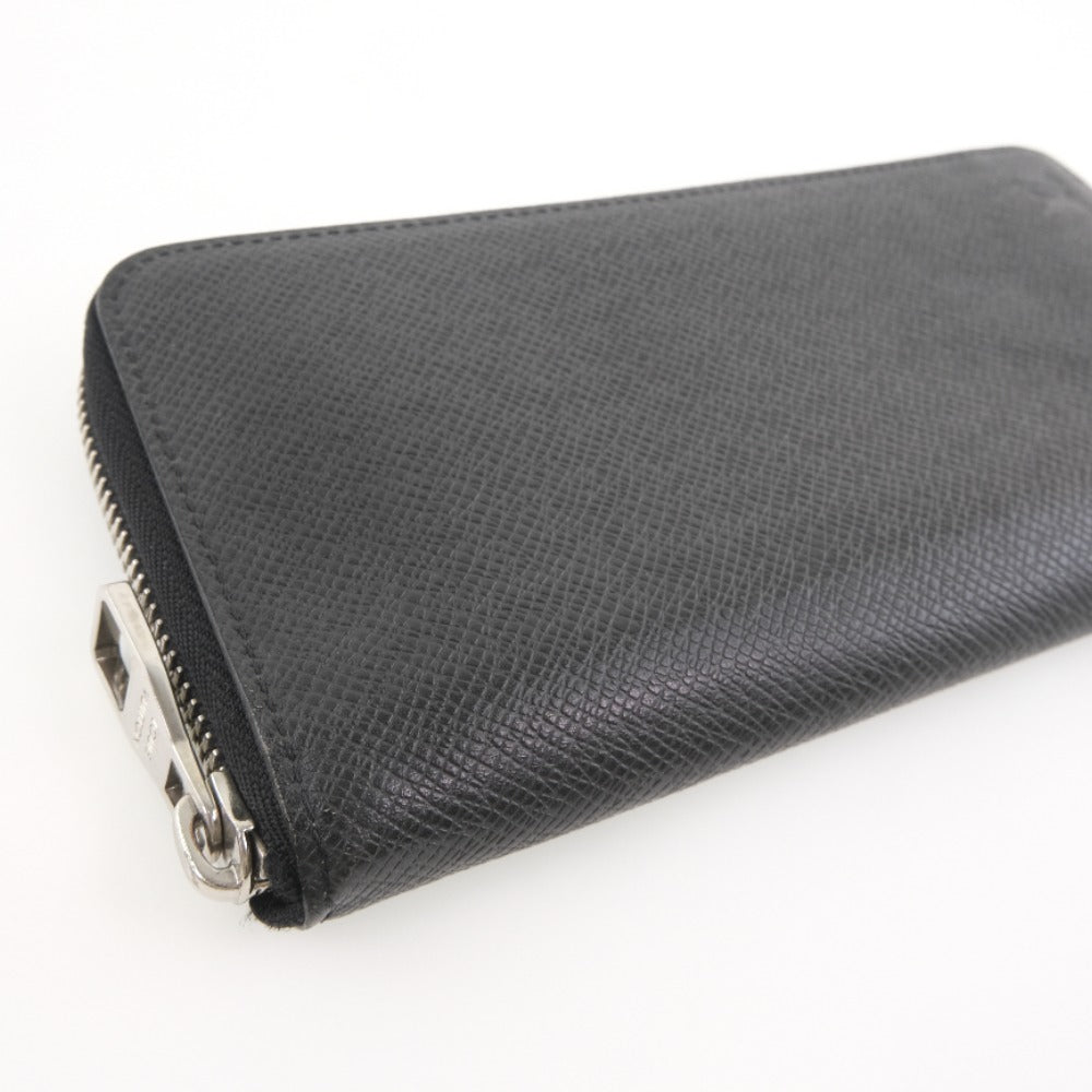 LOUIS VUITTON Long Wallet Purse M32822 Taiga black Zippy Wallet Vertical unisex(Unisex)