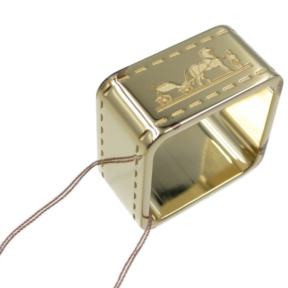 HERMES Scarf ring metal gold Boulduk Women(Unisex)