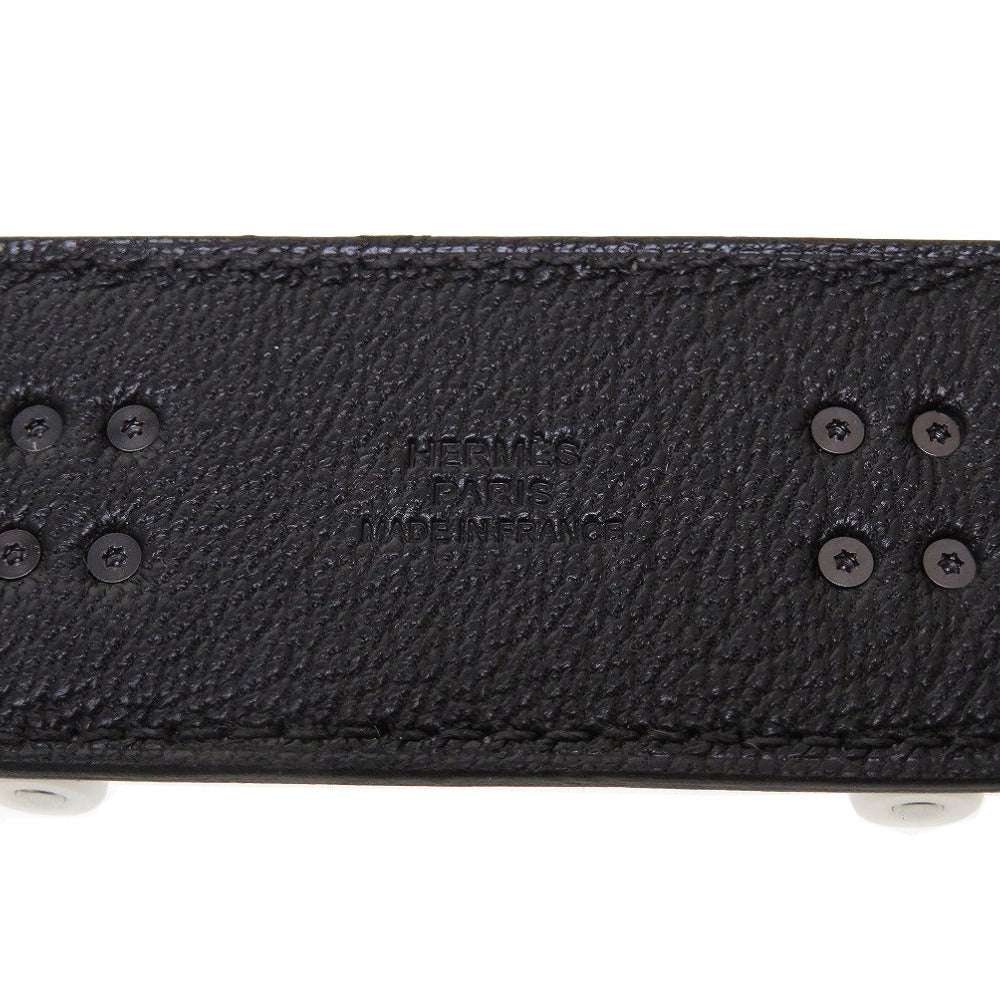 HERMES key ring Chevre, Swift black charm finger skateboard unisex(Unisex)