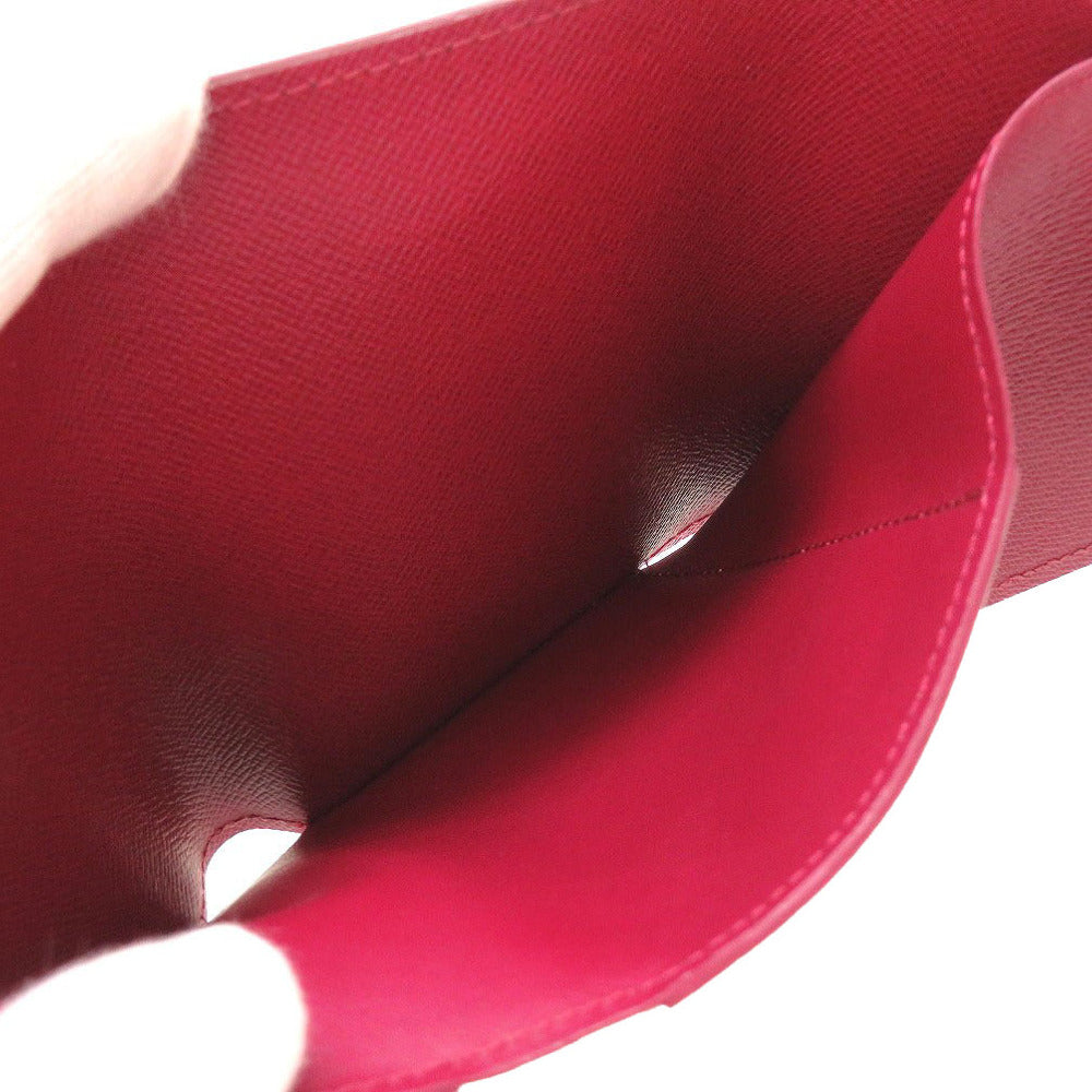 LOUIS VUITTON Tri-fold wallet M62171 Epi Leather Fuchsia Compact wallet Epi Portefeuille Victorine Women