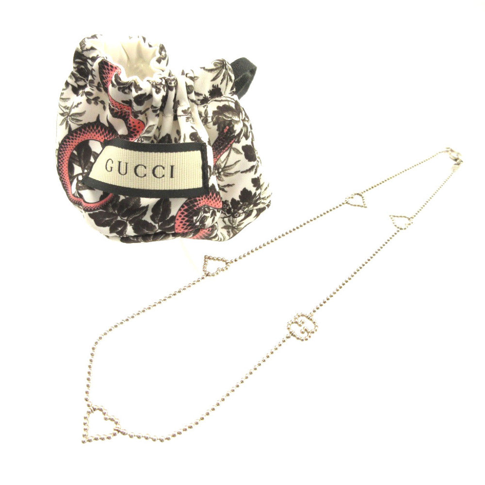 GUCCI Necklace Silver925 Silver Ball Chain Heart Women