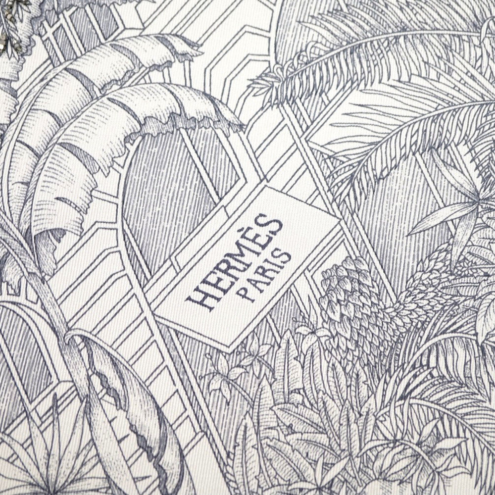 HERMES scarf silk gray Faubourg Tropical Faubourg Tropical Carre90 Women