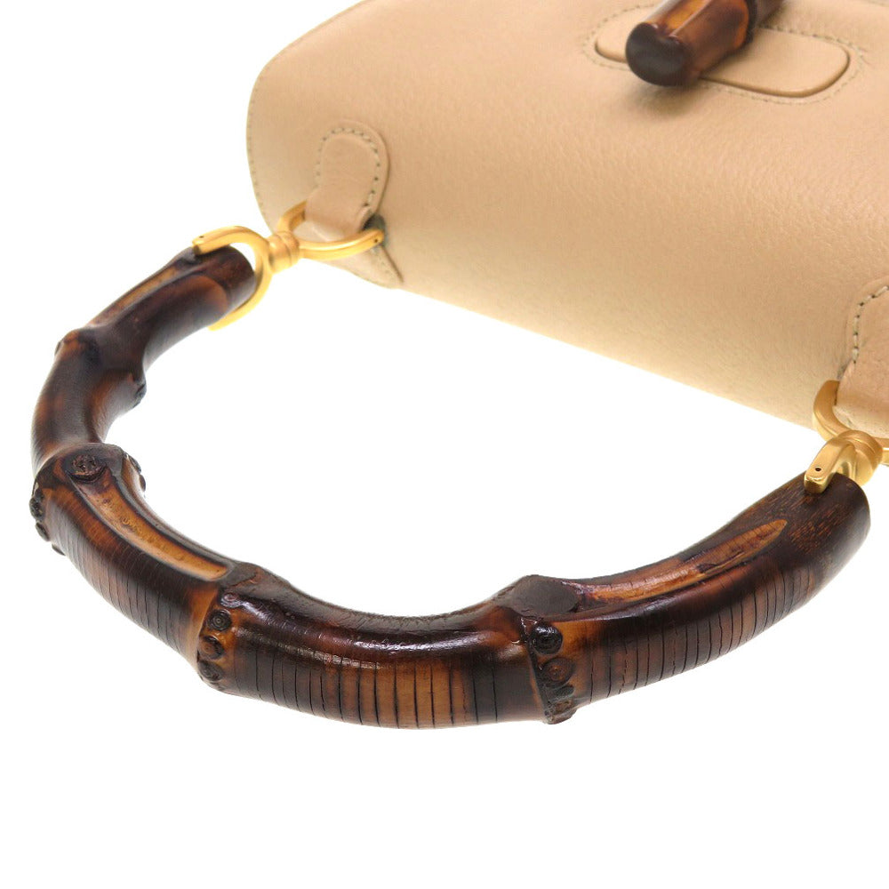 GUCCI Handbag Bamboo beige 2WAY Women