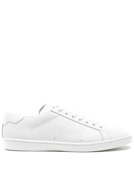 Luxury Saint Laurent Trending 2025 Signature Court Classic Leather Low Top Sneakers Off White