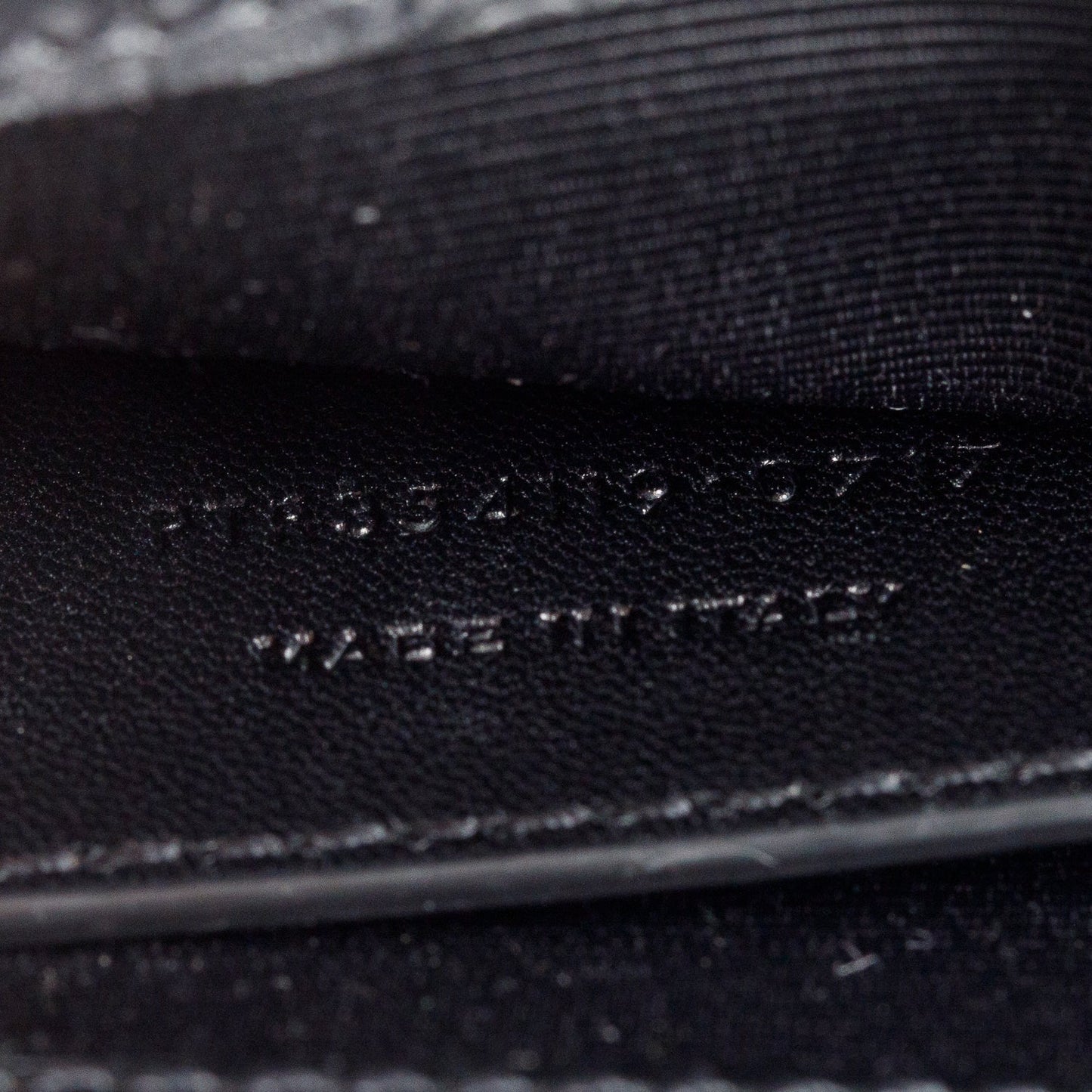 Saint Laurent Black Crocodile-Embossed Leather Medium Classic Monogram Kate Tassel Chain Bag