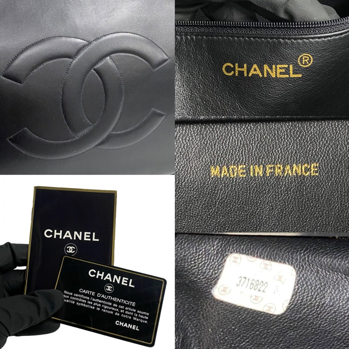 CHANEL Tote Bag lambskin black Big Coco Women