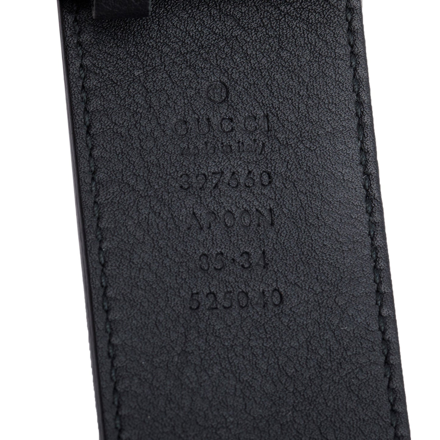 Gucci Black Leather GG Marmont Belt, 85 34