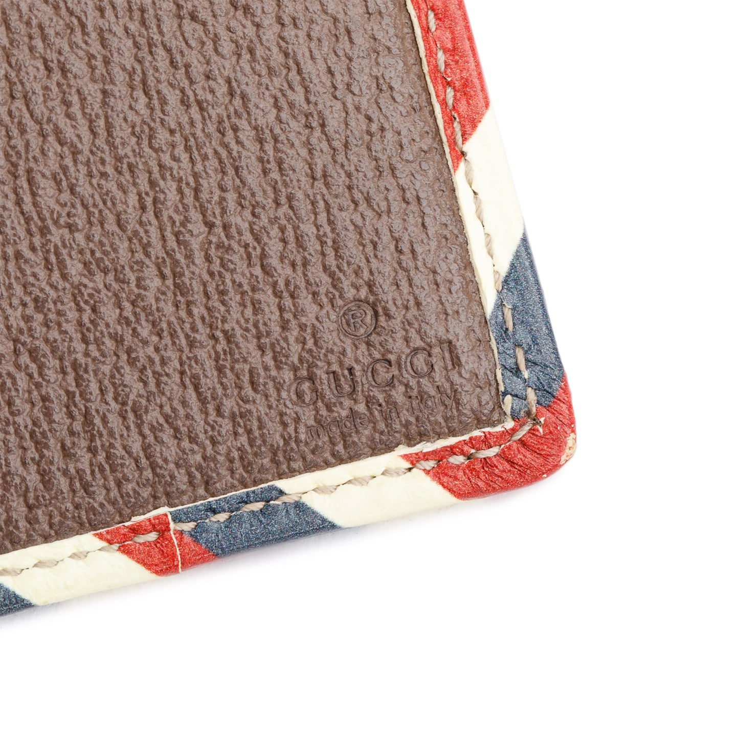 Gucci Beige & Multicolour Courrier GG Supreme Bifold Wallet