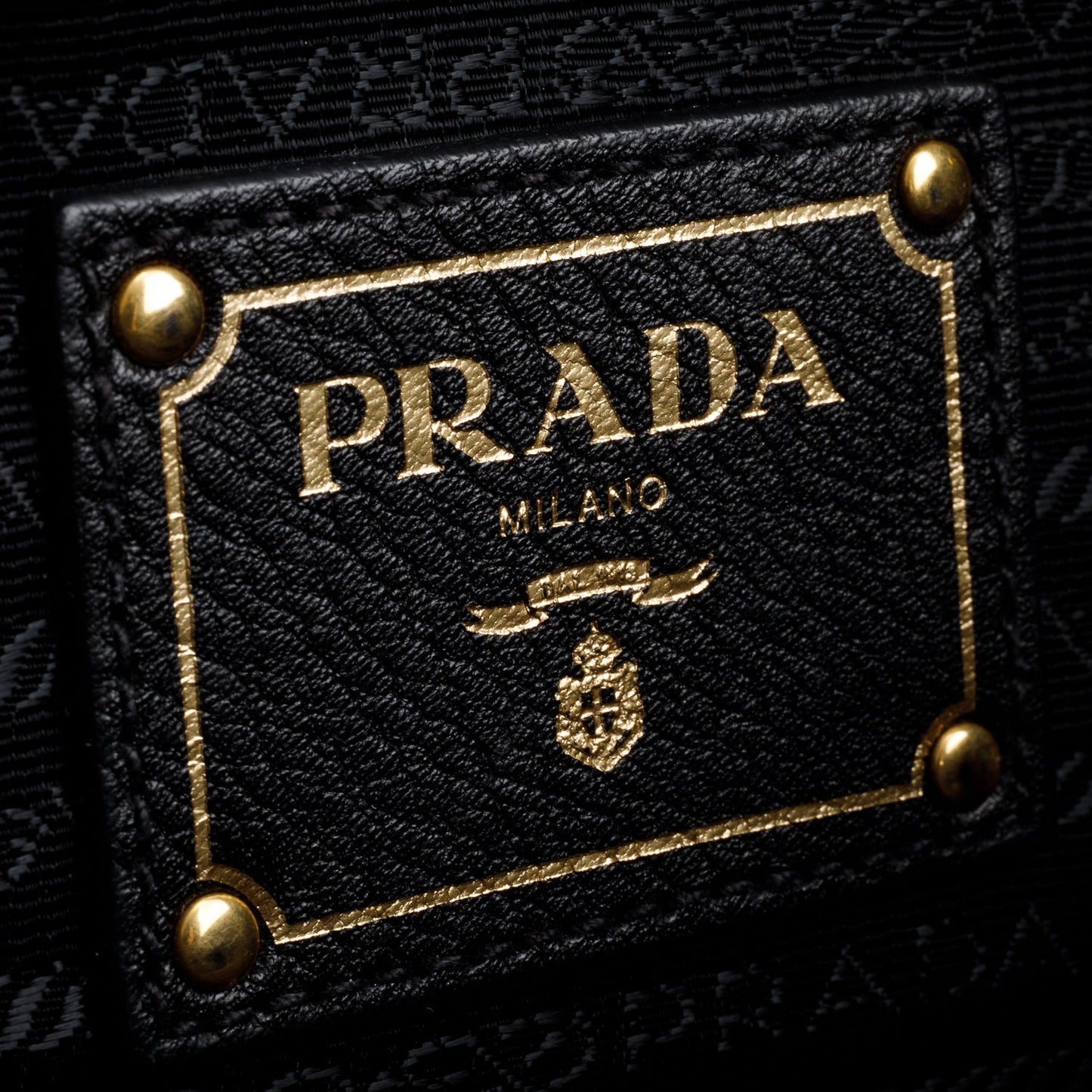 Prada Black Vitello Daino Leather Zip Convertible Tote