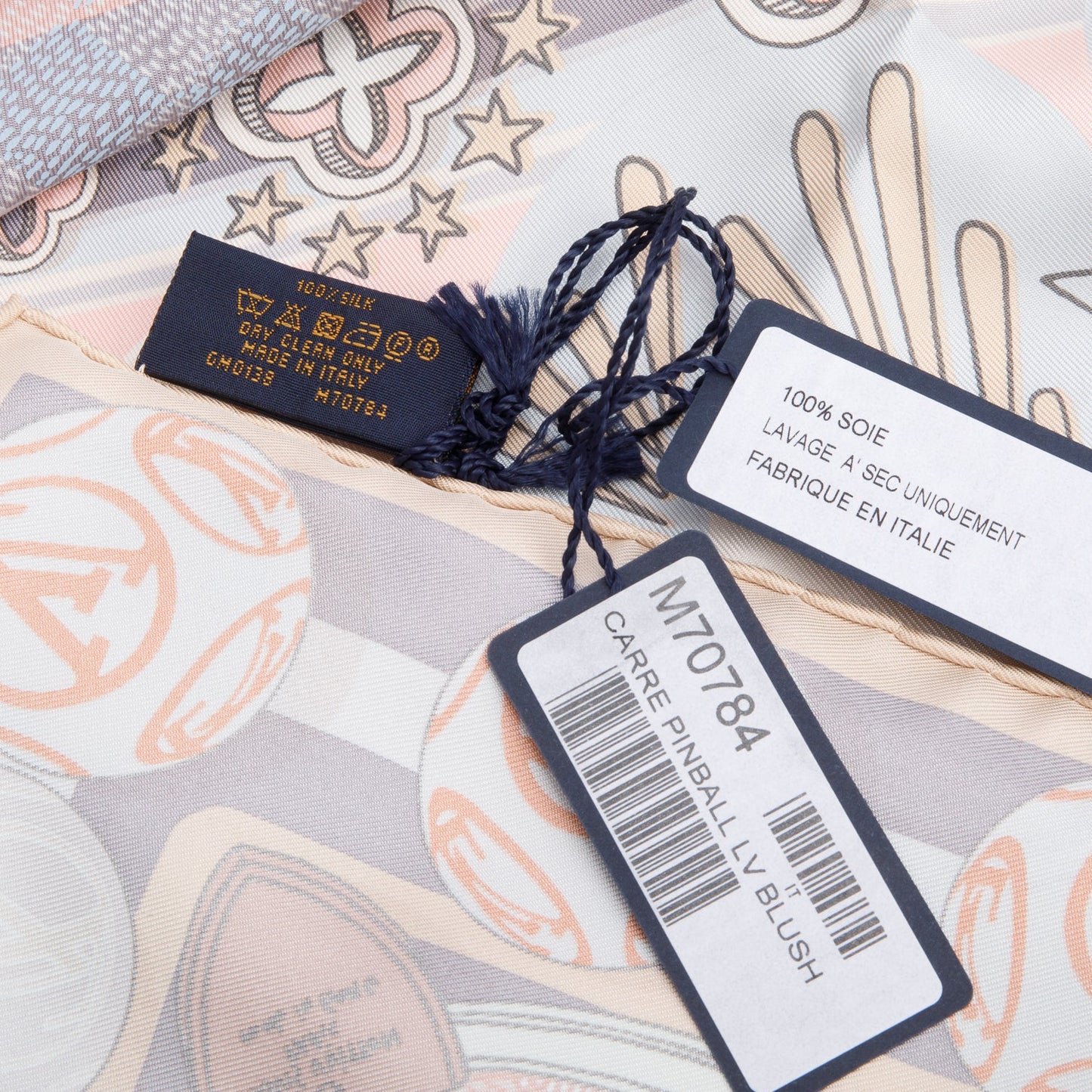 Louis Vuitton Pink Multicolor Pinball Silk Scarf