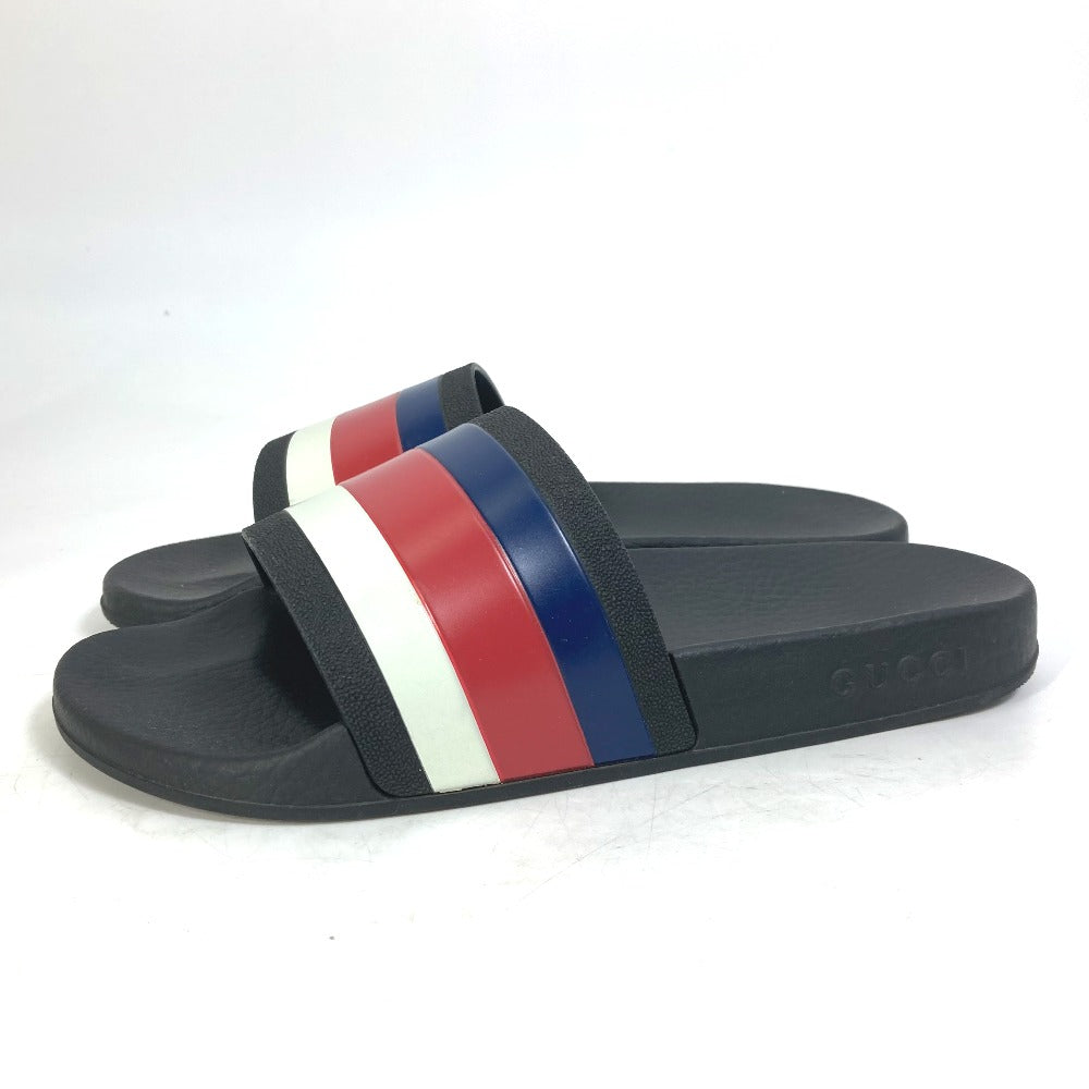 GUCCI Sandals 308234 rubber white Benassi Tricolor color Women 5