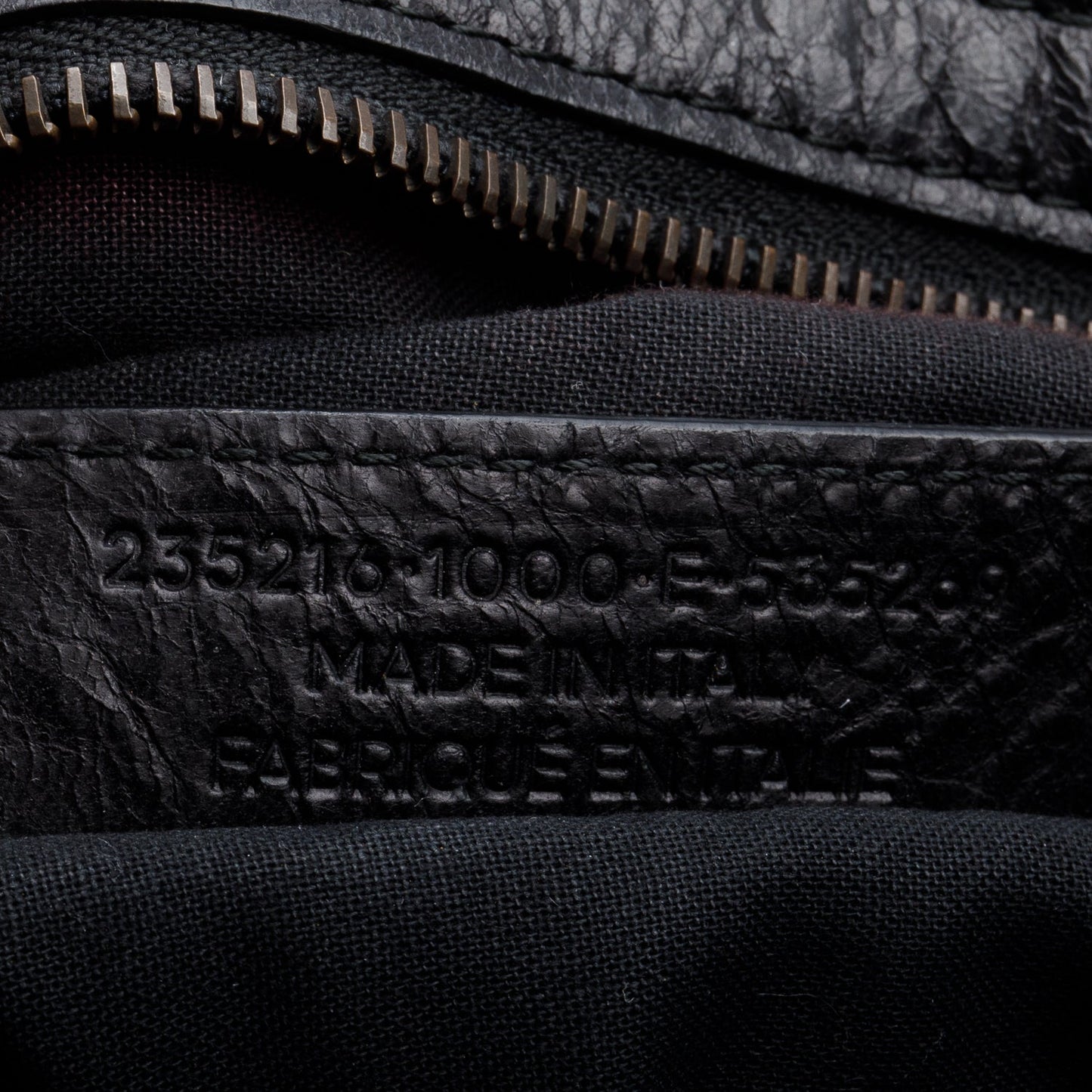 Balenciaga Black Agneu Leather Motocross Classic City Velo Bag